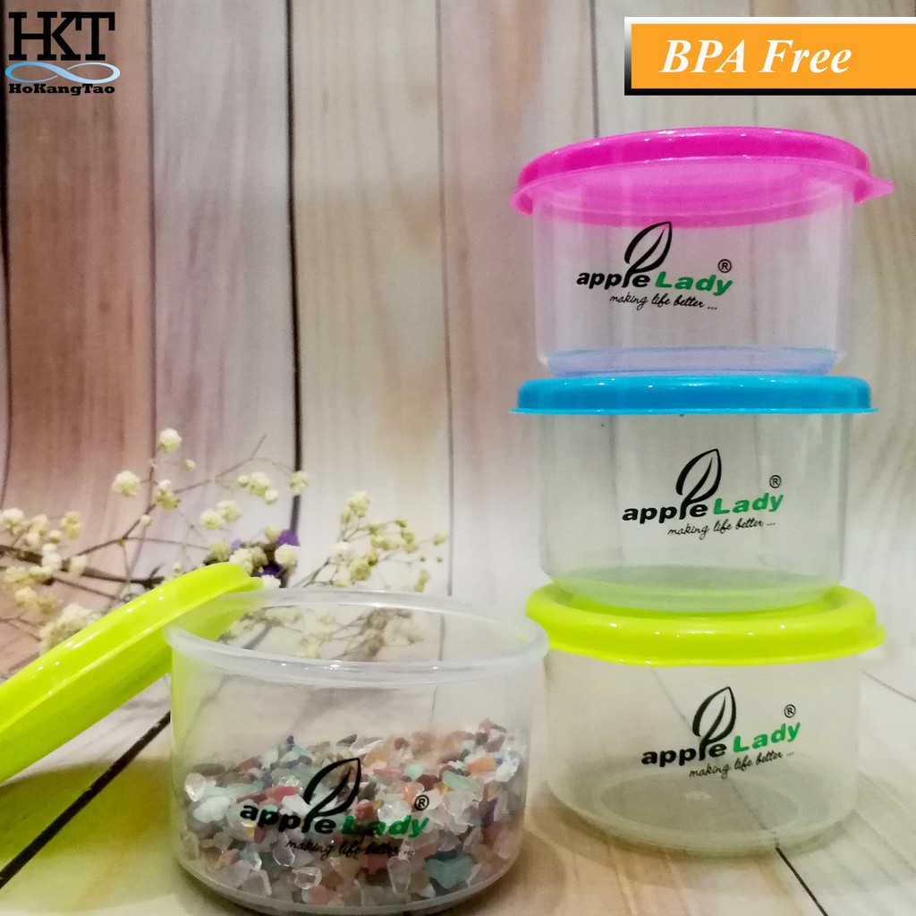 Ready Stock Apple Lady Round Multipurpose Mini Polypropylene Food Container Mini Bekas Shopee Singapore
