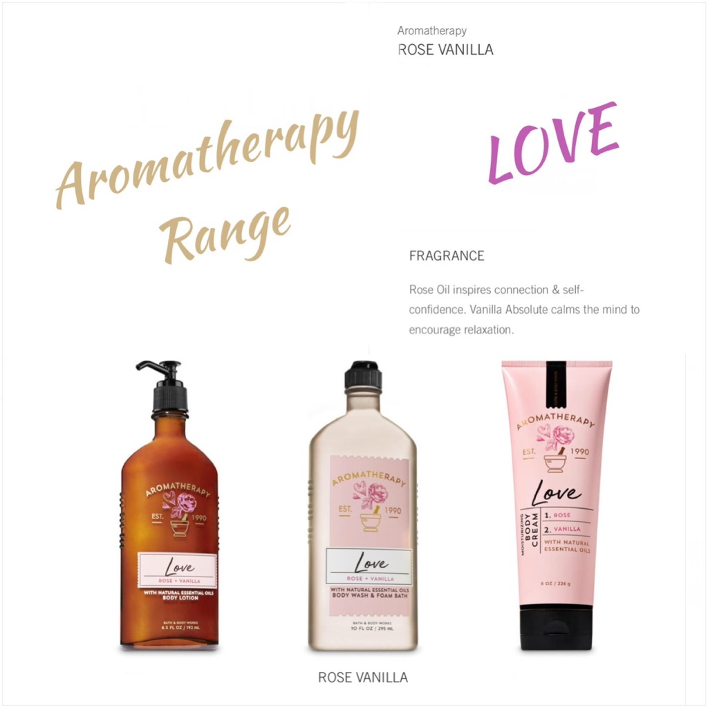 Bath & Body Works Aromatherapy LOVE Shopee Singapore