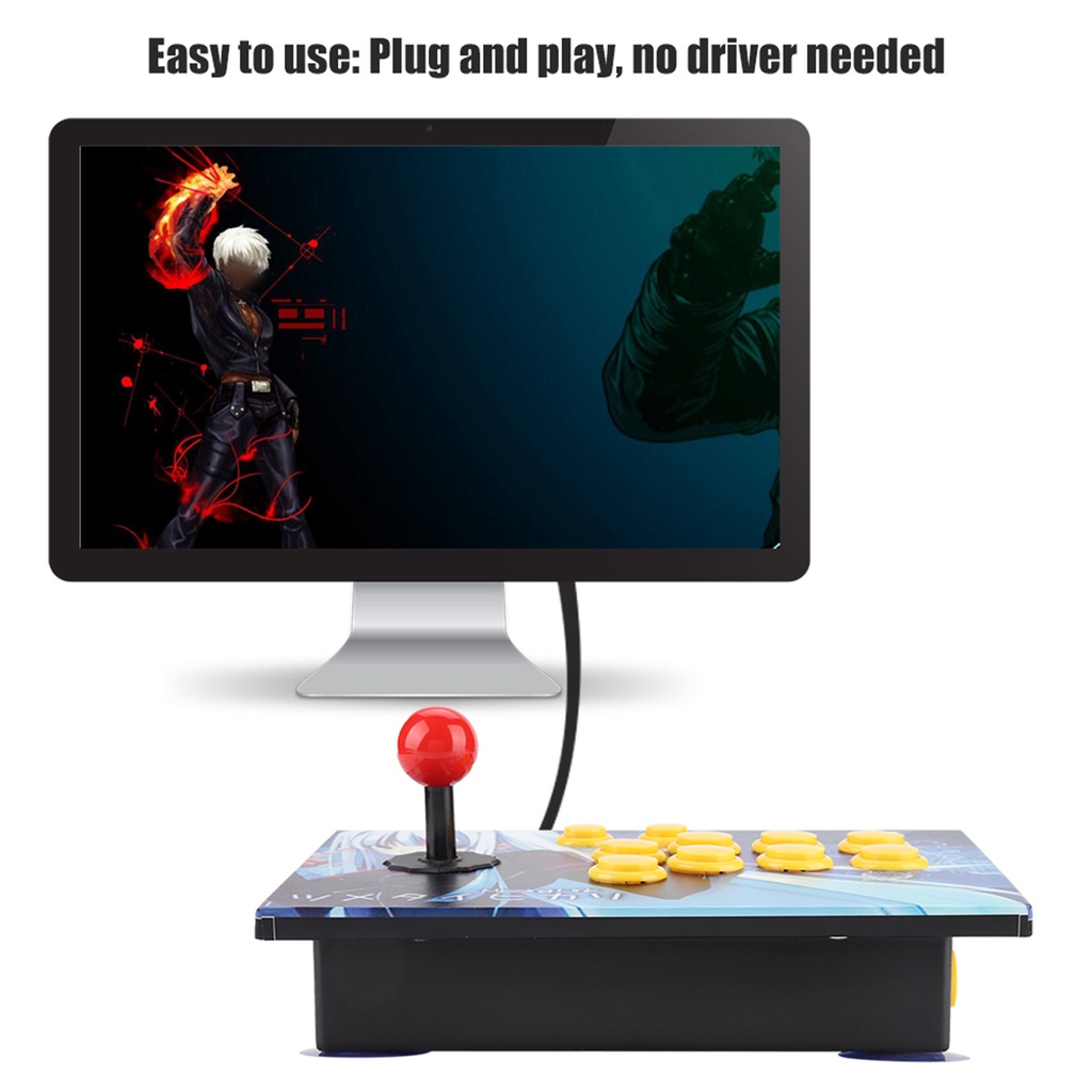 Arcade Console PC Computer Games USB Rocker Joystick Fighting Game