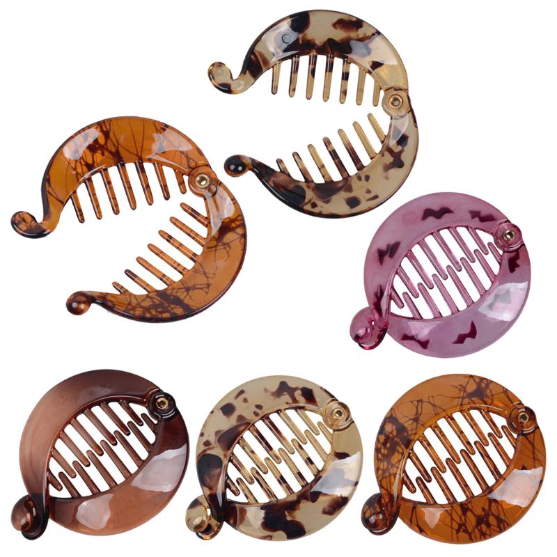 Bst Acrylic Fish Banana Jaw Clips For Thick Hair Non Slip Hair
