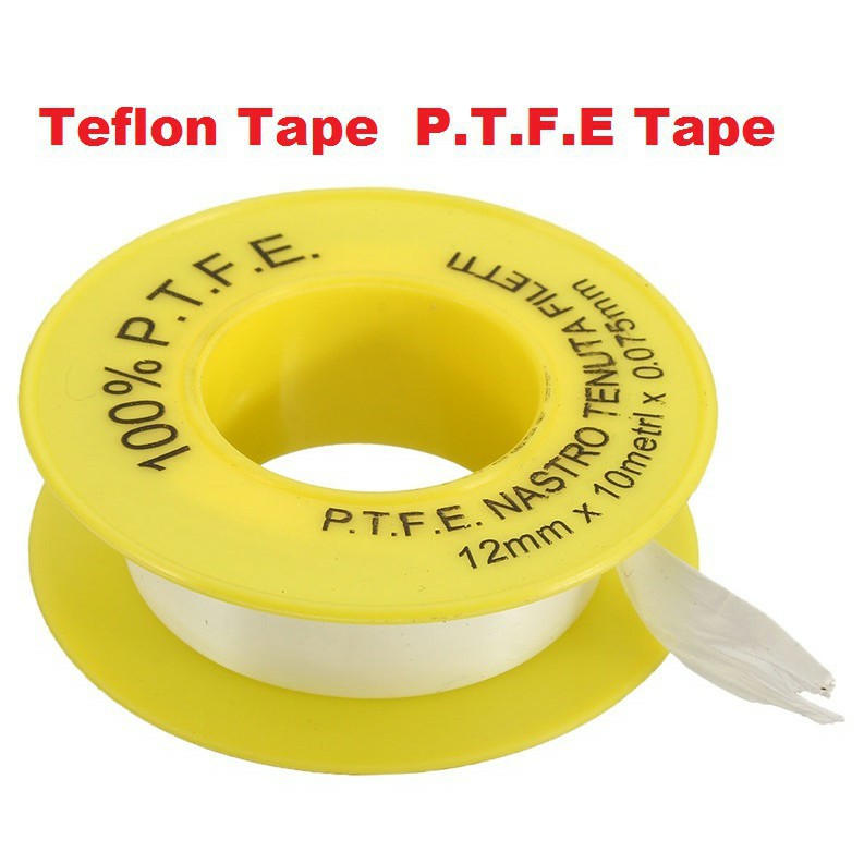 White PTFE Tape 12mm x 10m x 0.075mm Shopee Singapore