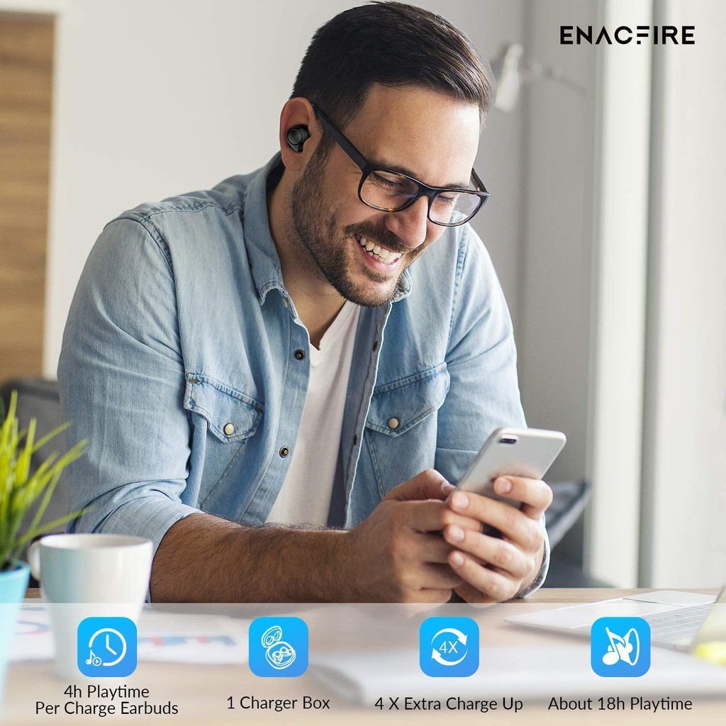 enacfire wireless earbuds future plus
