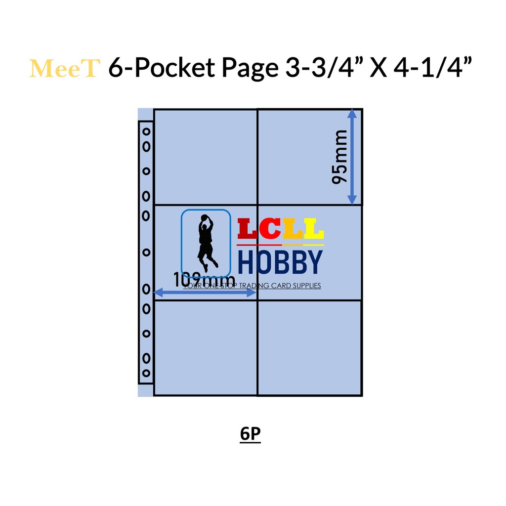 Meet 6 Pocket Transparent Pages With 3 3 4 X 4 1 4 Pockets 95 109 Shopee Singapore