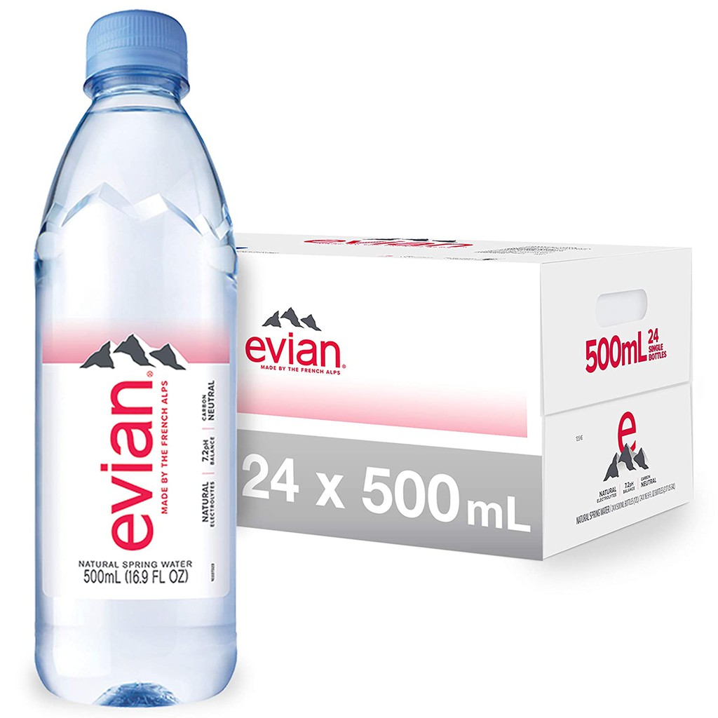 EVIAN Natural Mineral Water 330ML/500ML/1.25L Carton | Shopee Singapore