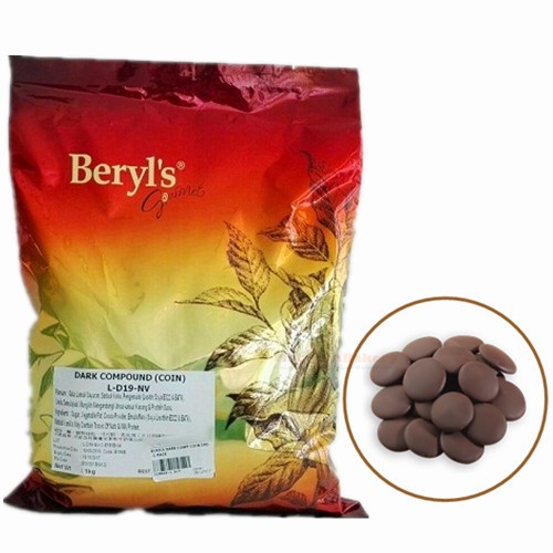 Shop Malaysia Beryl S Gourmet Dark Chocolate Compound Coin 1kg Shopee Singapore