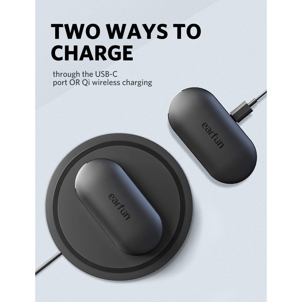 wireless earbuds with qi charging case