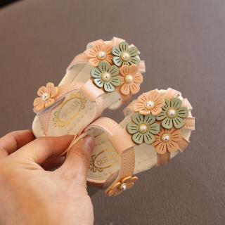 2020 New Baby Girl PU Leather Sandals 0-2 Years Summer Soft Soles Little Girls Non-slip Shoes #1
