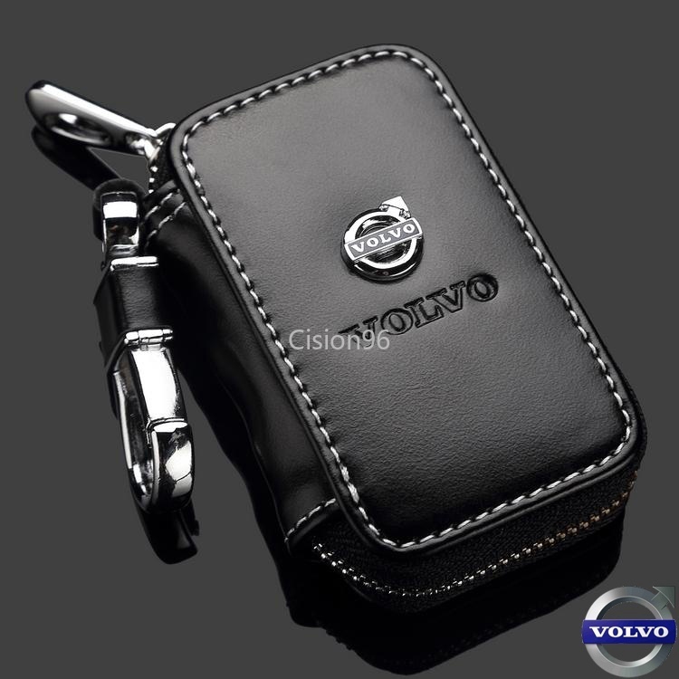 volvo leather key fob