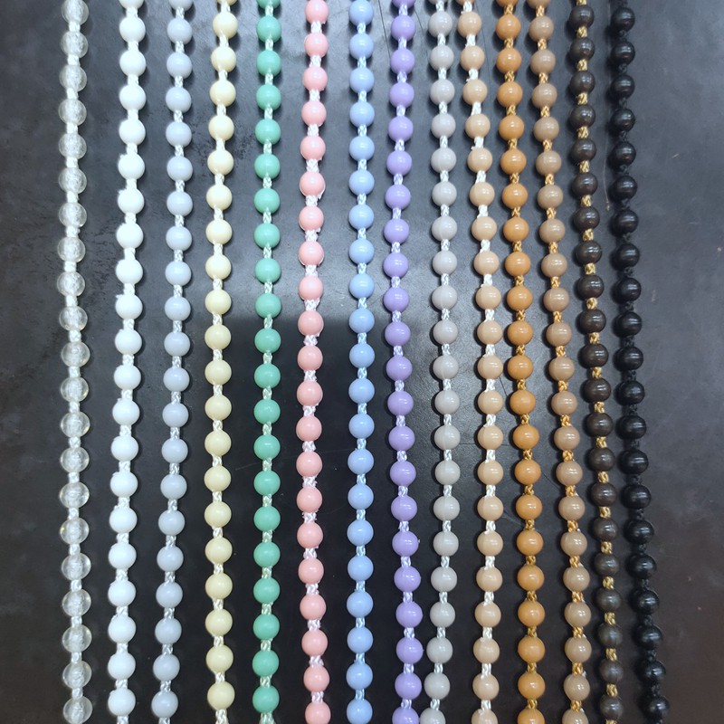 14 Color 10 Yards Roller and Roman Shade Beaded Chain Cord Repair,Roller Curtain Bead Rope,Blind