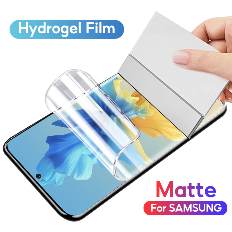 full-coverage-hydrogel-matte-screen-protector-front-film-for-samsung