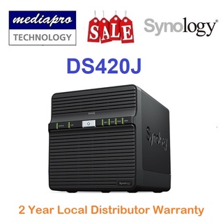 Synology DiskStation DS420J 4-BAY NAS Enclosure ( without HDD ) - 2 Years Local Distributor Warranty