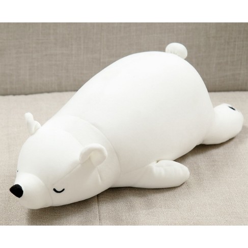 sleeping polar bear plush