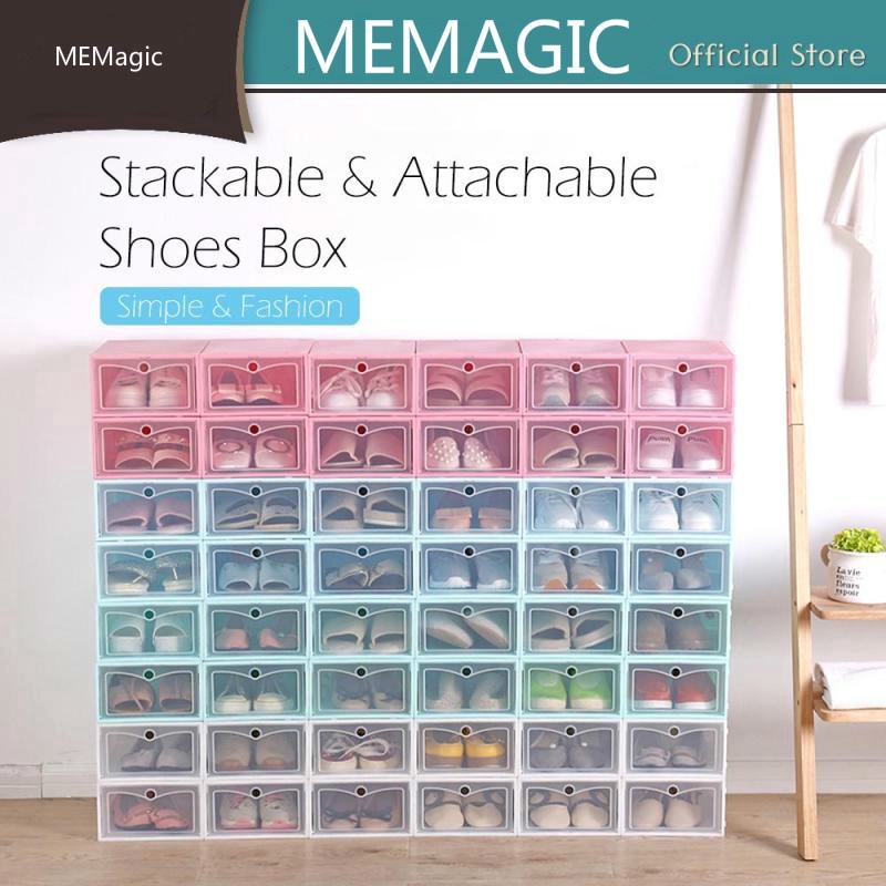 Shoe Storage Box Stackable Shoes Box Foldable Storage Box