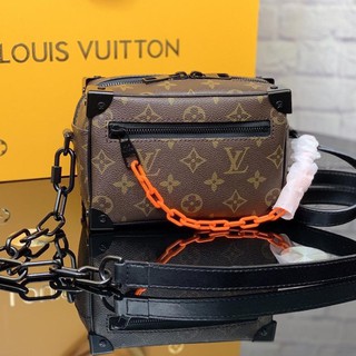 louis vuitton orange chain bag