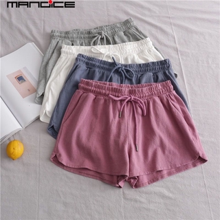 Image of Cotton Home shorts waist elasticity sports Shorts Ladies casual Plus size shorts Korean version shorts shorts women sleeping shorts