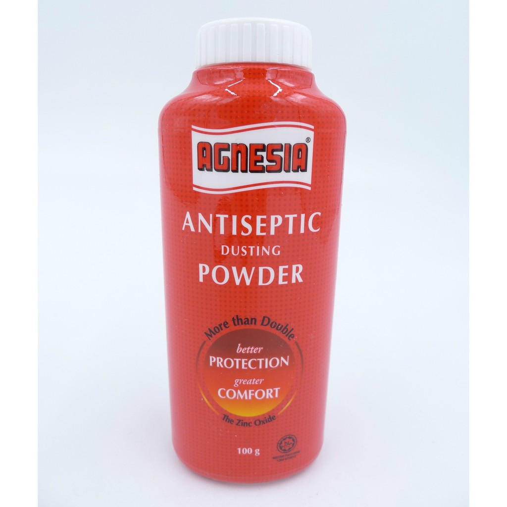 Agnesia Antiseptic Dusting Powder with 25 Zinc Oxide 100 grams