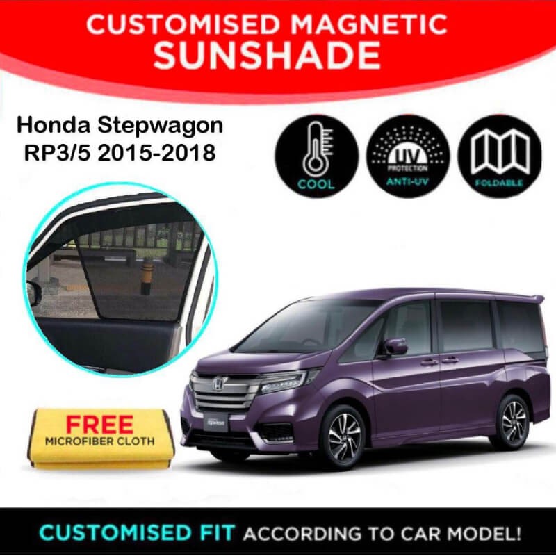 Car Sunshade Honda Stepwagon 2015 2019 5th Gen ( 6 pcs