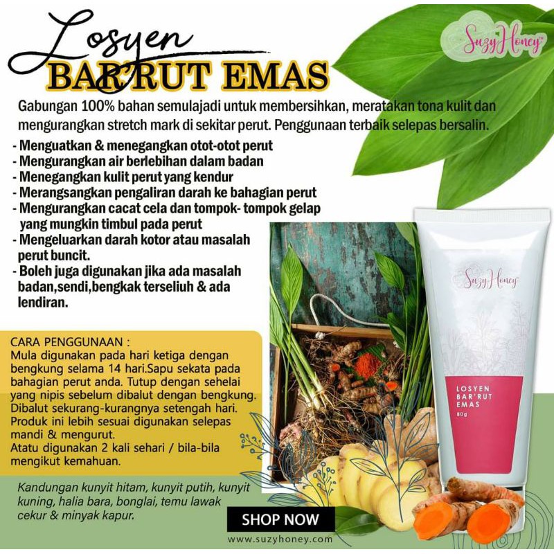 Herba Suzyhoney Cream Ubat Kempis Stomach Senggugut And Smoothing Blood Bleeding Shopee Singapore