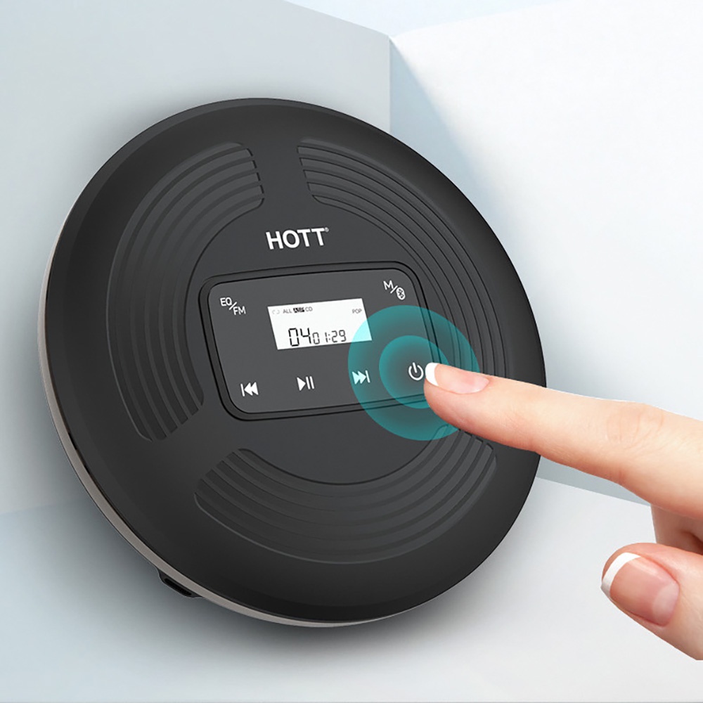 HOTT CD903TF Portable CD Player with Headphone Player/FM Transmitter