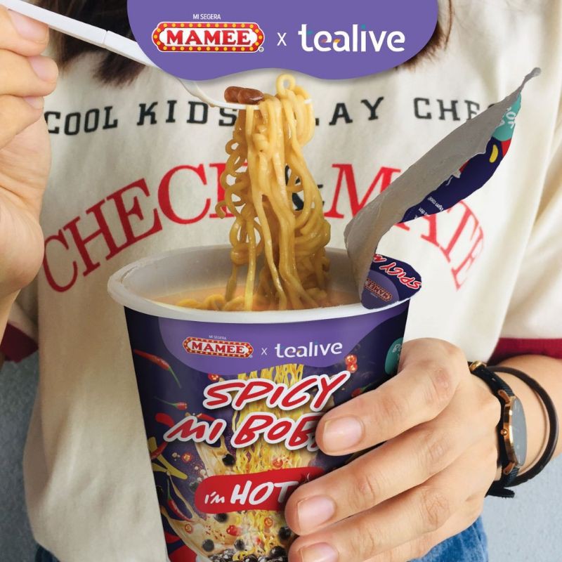 Mamee X Tealive Spicy Mi Boba Shopee Singapore
