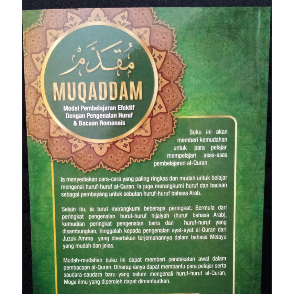 Muqaddam Effective Learning Model English Letter Reading Roman Shopee Singapore