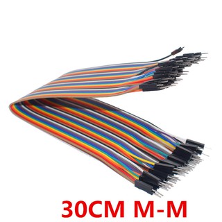 40pcs 30cm Dupont Cable 30cm 2.54mm 1pin 1p-1p male to male jumper wire