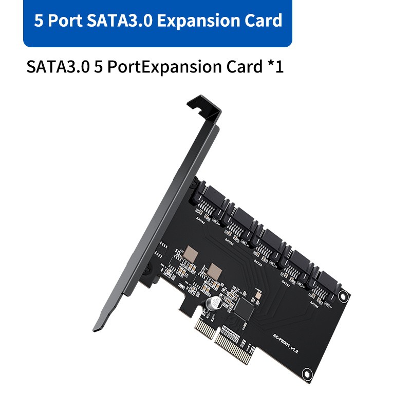 for Linux 4-Port SATA3.0 RAID Expansion Card for WinXP Win7 Win8 Win10 Black ASHATA 4 Port SATA III PCIe Controller Card for Mac SATA 3.0 to PCI Express 6G 