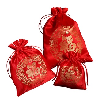 LHSG Cny Orange Bag Cny Orange Carrier Bag Red Drawstring Carrier Bag ...