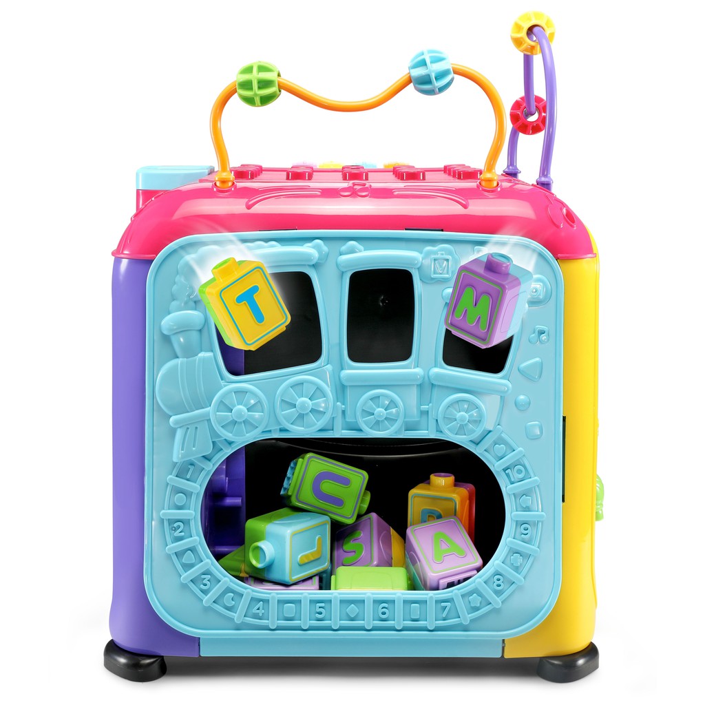 vtech alphabet activity cube pink