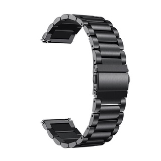 Q Crewmaster Armband Edelstahl schwarz 22mm Magnet-Loop für Fossil Q Wander 