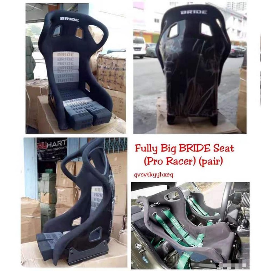 Shop Malaysia Recaro Bride Pro Racer Big Ear Racing Fully Seat Bucket S M Size Per One Price Shopee Singapore