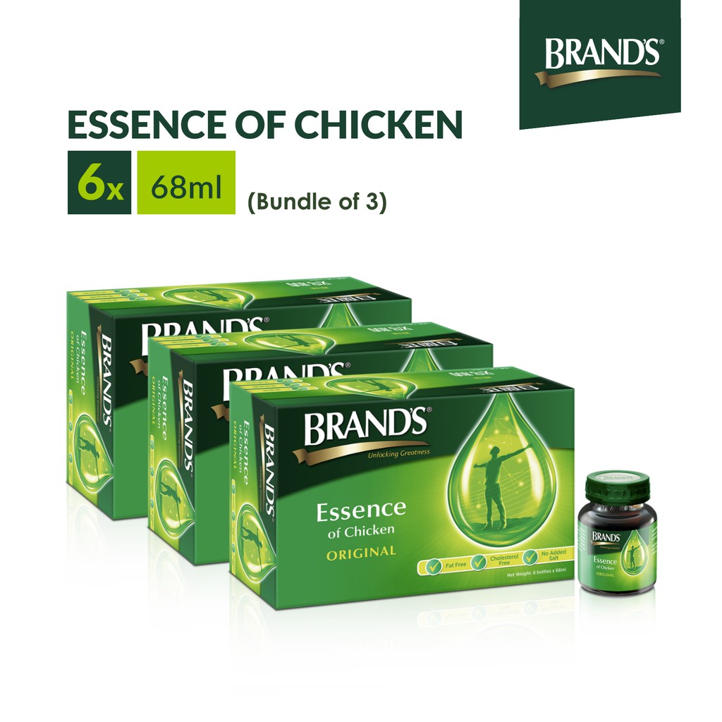 Image of BRAND’S® Essence of Chicken Original | 3 packs x 6 bottles x 68ml | Power Up Your Day | Halal-Certified | For all ages #0