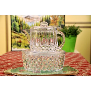 Shop Malaysia Crystal Hand Washing Pot Set Kendi Basuh Tangan Teko Basuh Kristal 水晶洗手壶 Ready Stock Shopee Singapore