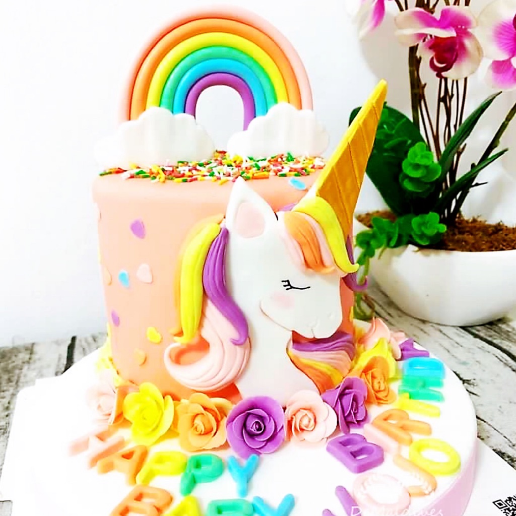 Unicorn Fondant] Birthday Cake | Event Cake | Customized Cake | Wedding Cake  | Kids Cake | Cartoon Cake | Party Cake | Shopee Singapore