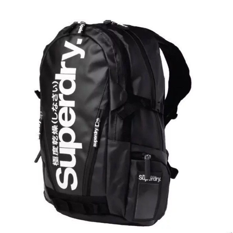 black backpack superdry