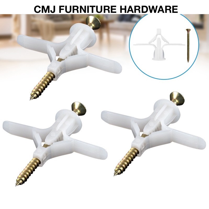 HD2 Nylon Butterfly Wall Plug for Hollow Partition Wall Ceiling Plaster