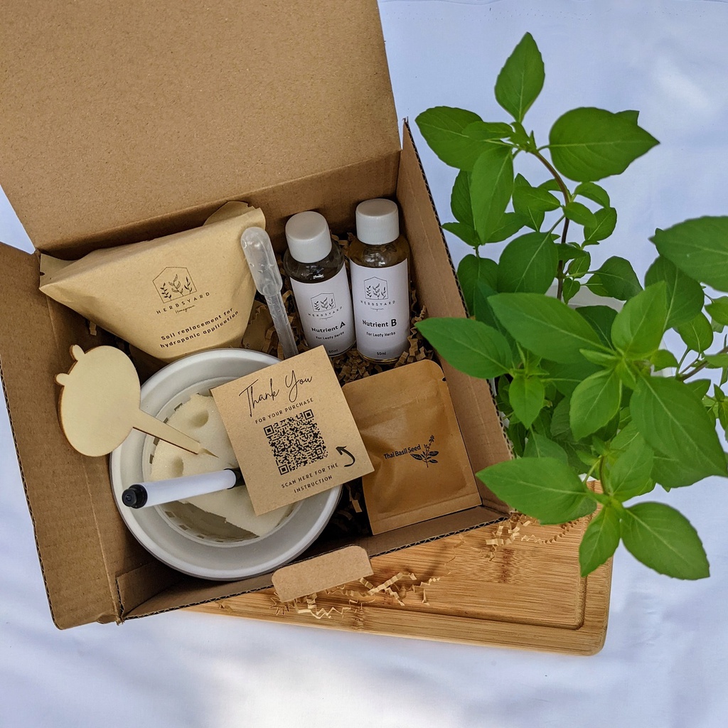 [SG Seller] Hydroponic Herb StarterKit Herbs DIY Gift Birthday