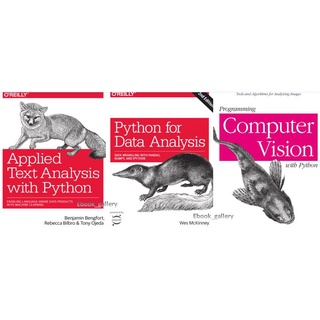 (3 in 1 set)📚Applied Text Analysis with Python🌻| Python for Data Analysis | Programming Computer Vision with Python<eboo