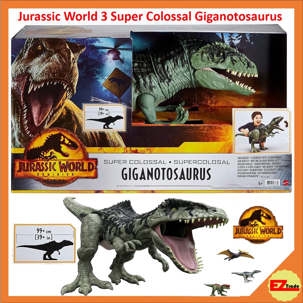 Mattel Jurassic World 3 Dominion Super Colossal Giganotosaurus Action Figure Extra Large 39 4183