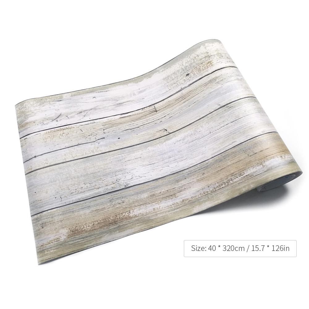 Hot Multi Purpose Pvc Vintage Self Adhesive Wood Grain Floor Wall