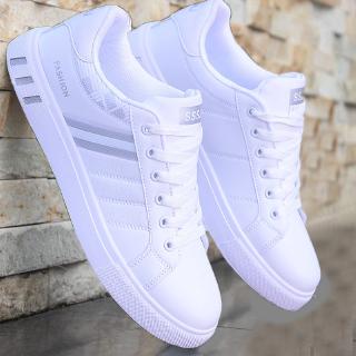 Mikarause White Casual Shoes Men Leather Sneakers Male Comfort Sport Running Sneaker Man Tenis mocassin Fashion Breathable Shoes