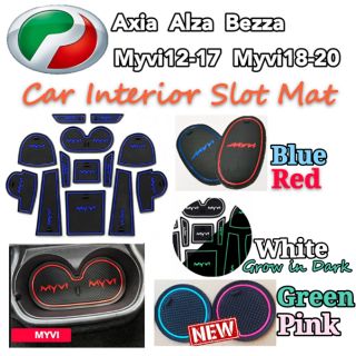 PERODUA SLOT MAT NEW Aruz Viva interior car Myvi Axia Alza 