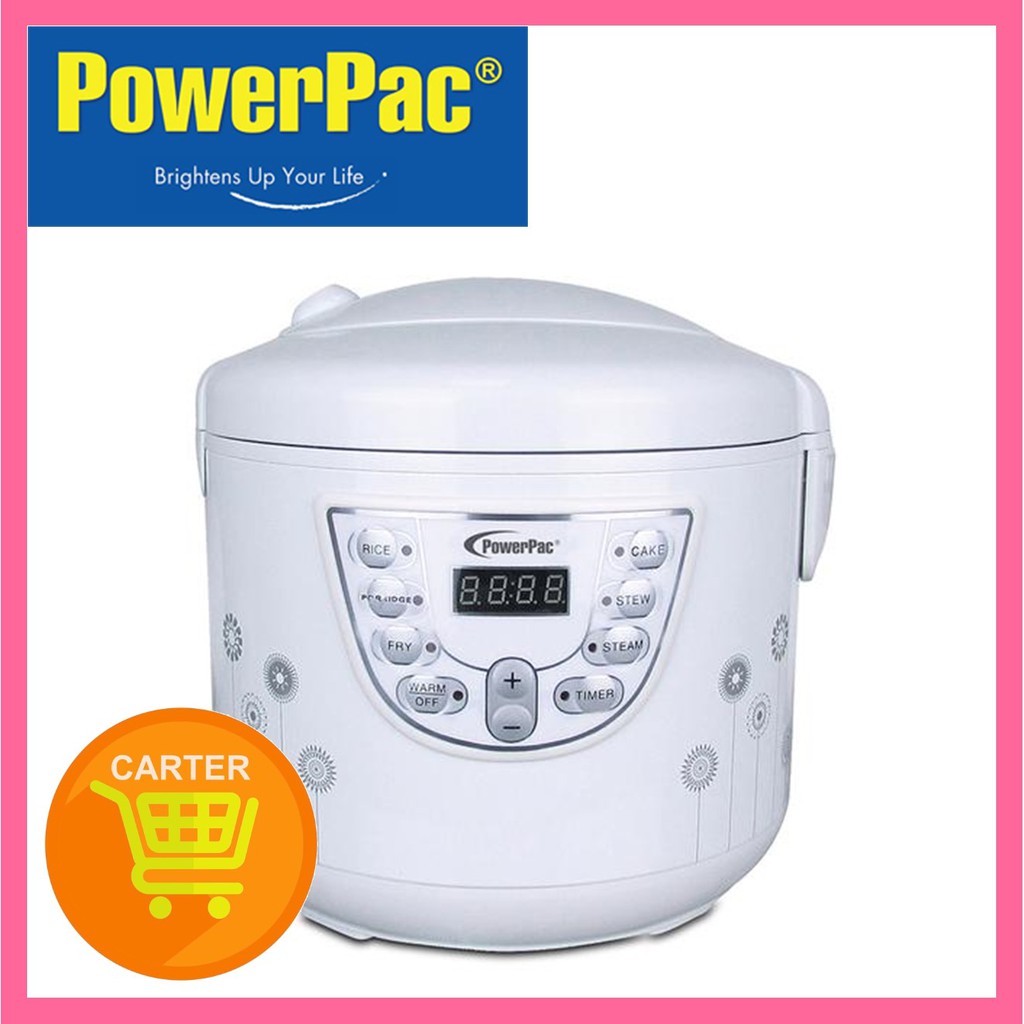 PowerPac 1.8L Digital Rice Cooker / Multi Cooker (PPRC38) Shopee
