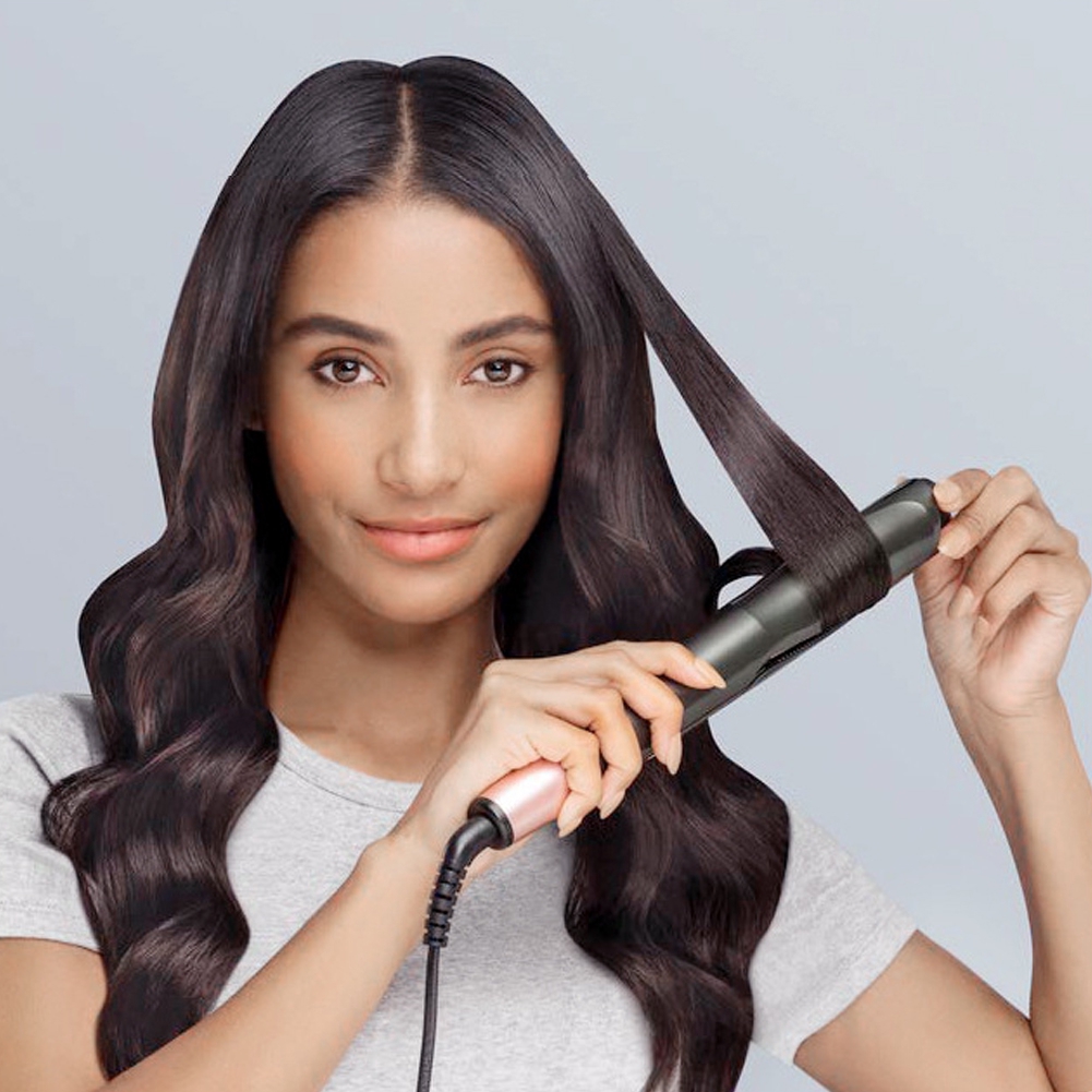 spinning hair straightener