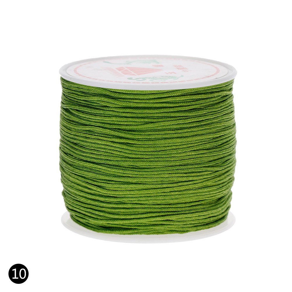100M x 0.8mm Nylon Chinese Knot Cord Rattail Macrame Shamballa Thread String Grey 