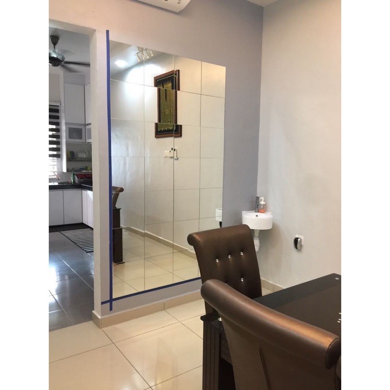 Ikea Lots Mirror With Self Adhesive Tape 4pcs Pack 30x30 Cm Each Mirror Cermin Ikea Cermin Dinding Cermin Hiasan Shopee Singapore