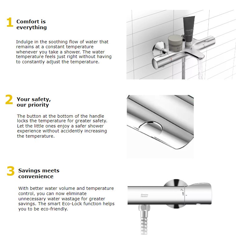 (THERMOSTATIC) American Standard Temptacion Auto Temperature Shower