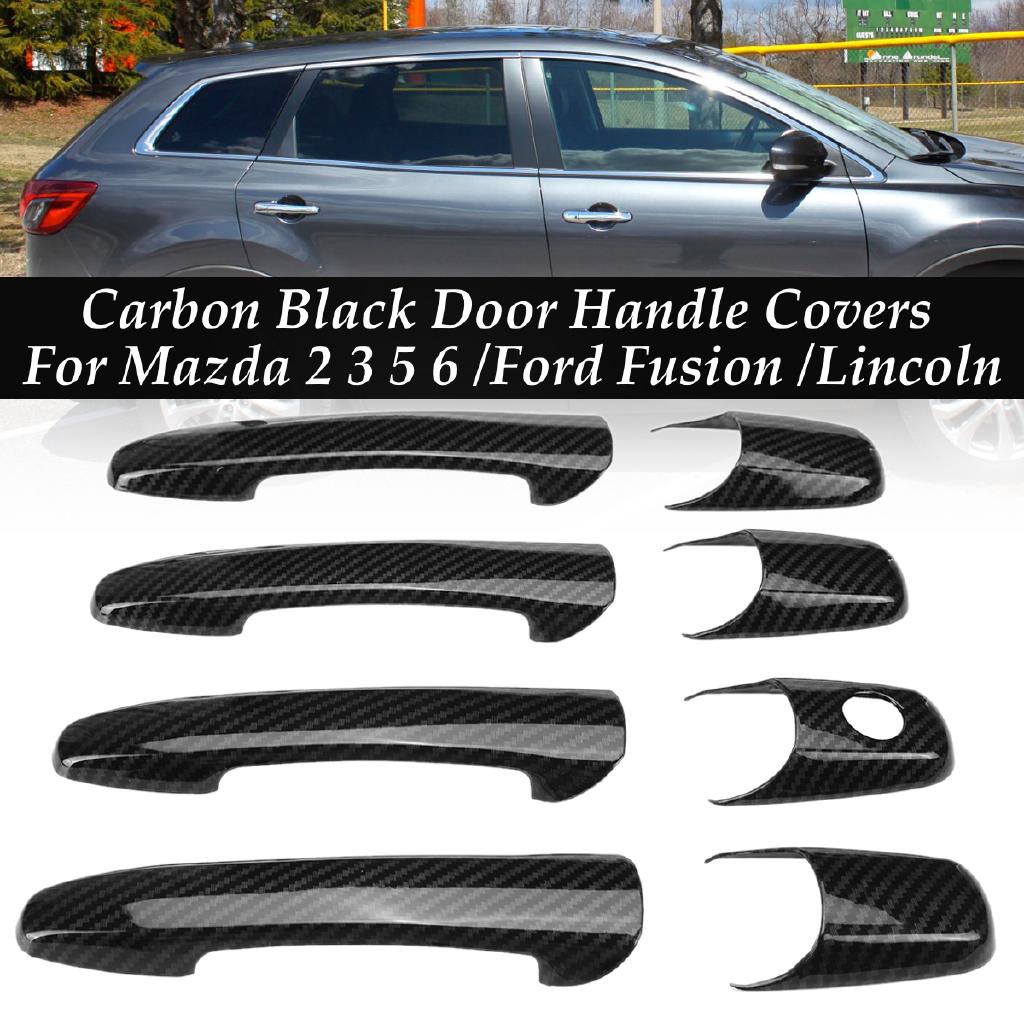 8pcs Door Handle Cover Trim Molding For Mazda 2 3 5 6 Cx7 Ford Fusion Lincoln