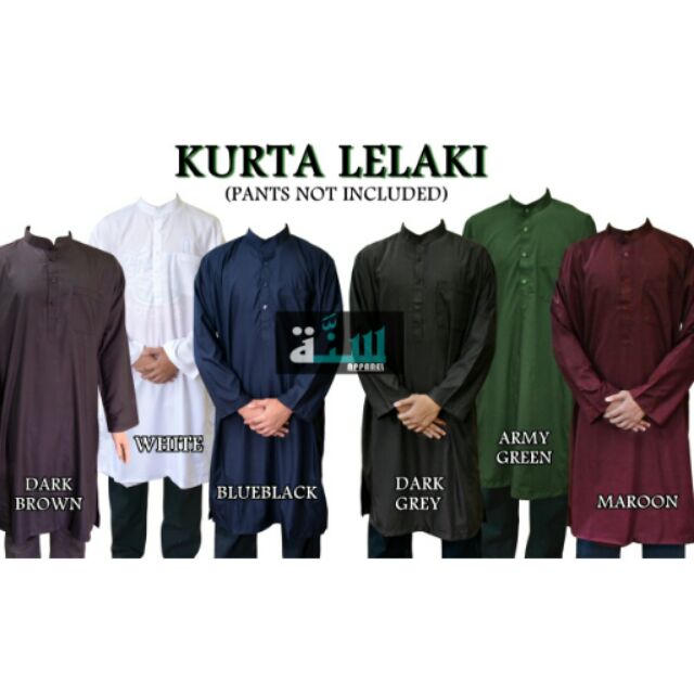 Kurta Labuh Cotton Sejuk Selesa High Quality Kurta Bollywood Kurta Pu Riz Shopee Singapore