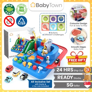 Car Adventure Toy Set | Track & Car Play Set | Kids Educational Toy Car Parking Game | 4 Yrs Old Above | BabyTown